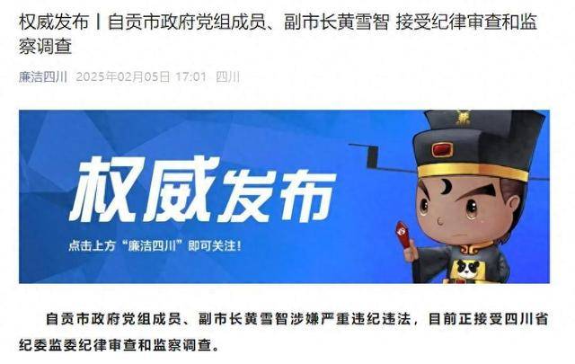 涉嫌严重违纪违法<strong></p>
<p>btc转账</strong>，四川省自贡市政府党组成员、副市长黄雪智接受审查调查