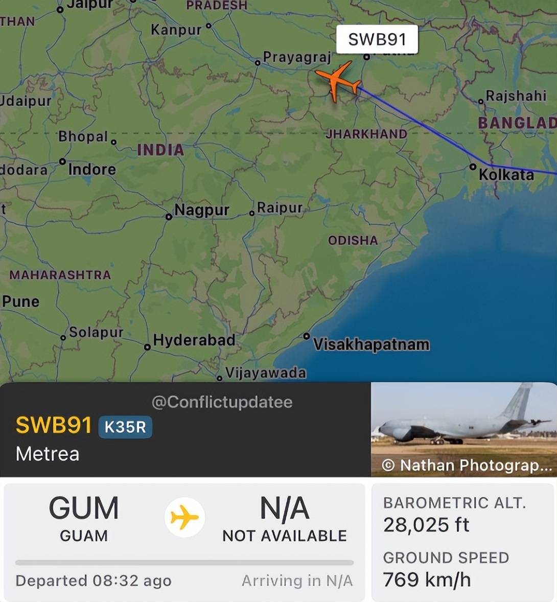 印度光辉坠机<strong></p>
<p>比特币行情</strong>，美印爆发吵架，破口大骂发动机后，美军献上加油机